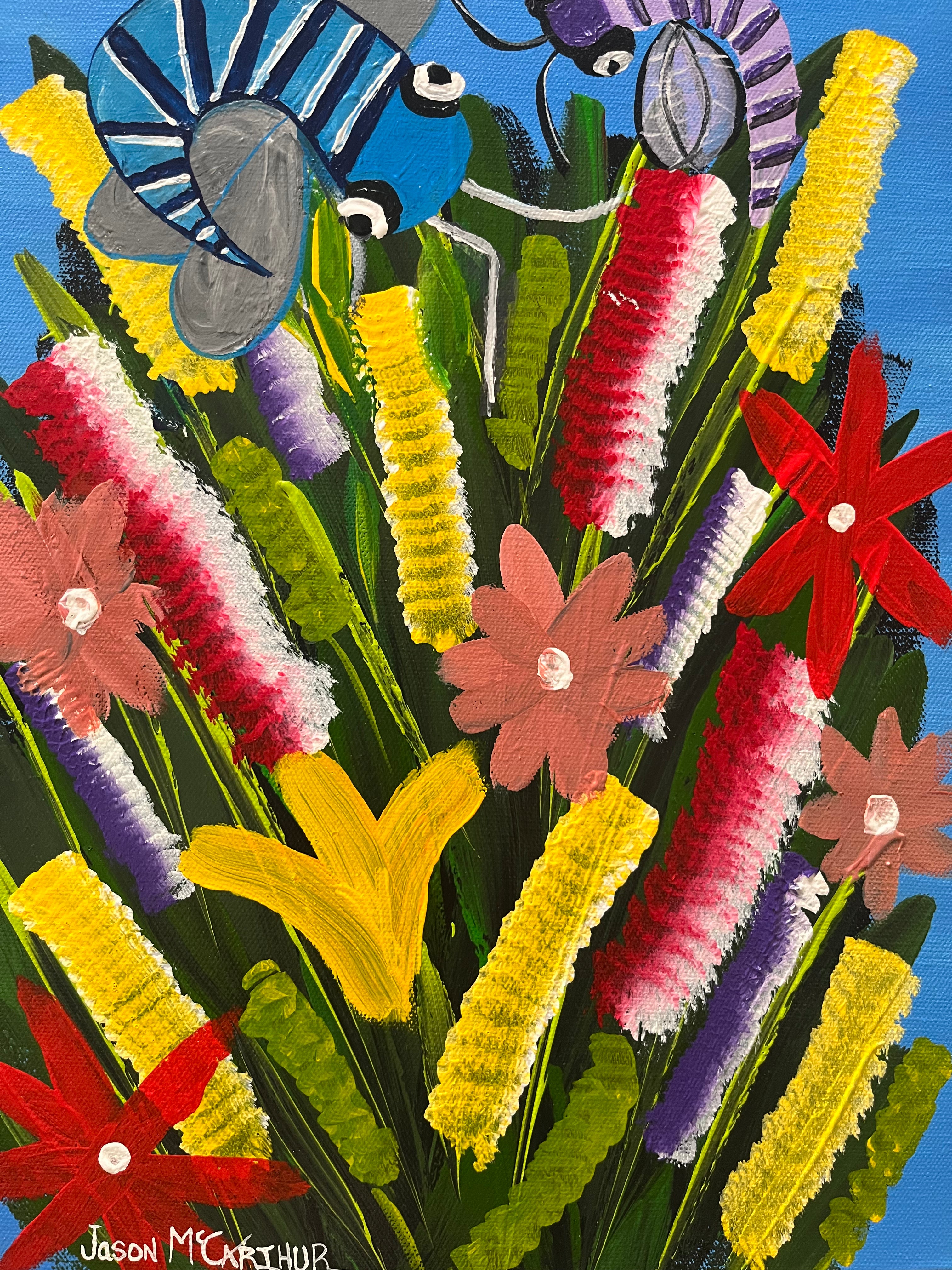 Dragonflies and Flowers