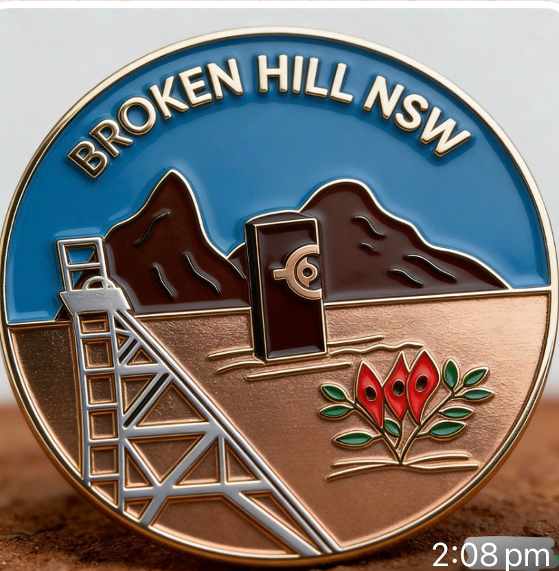 Broken Hill Badge / Hat Pin