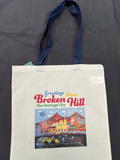 Broken Hill Tote Bag Navy Handle
