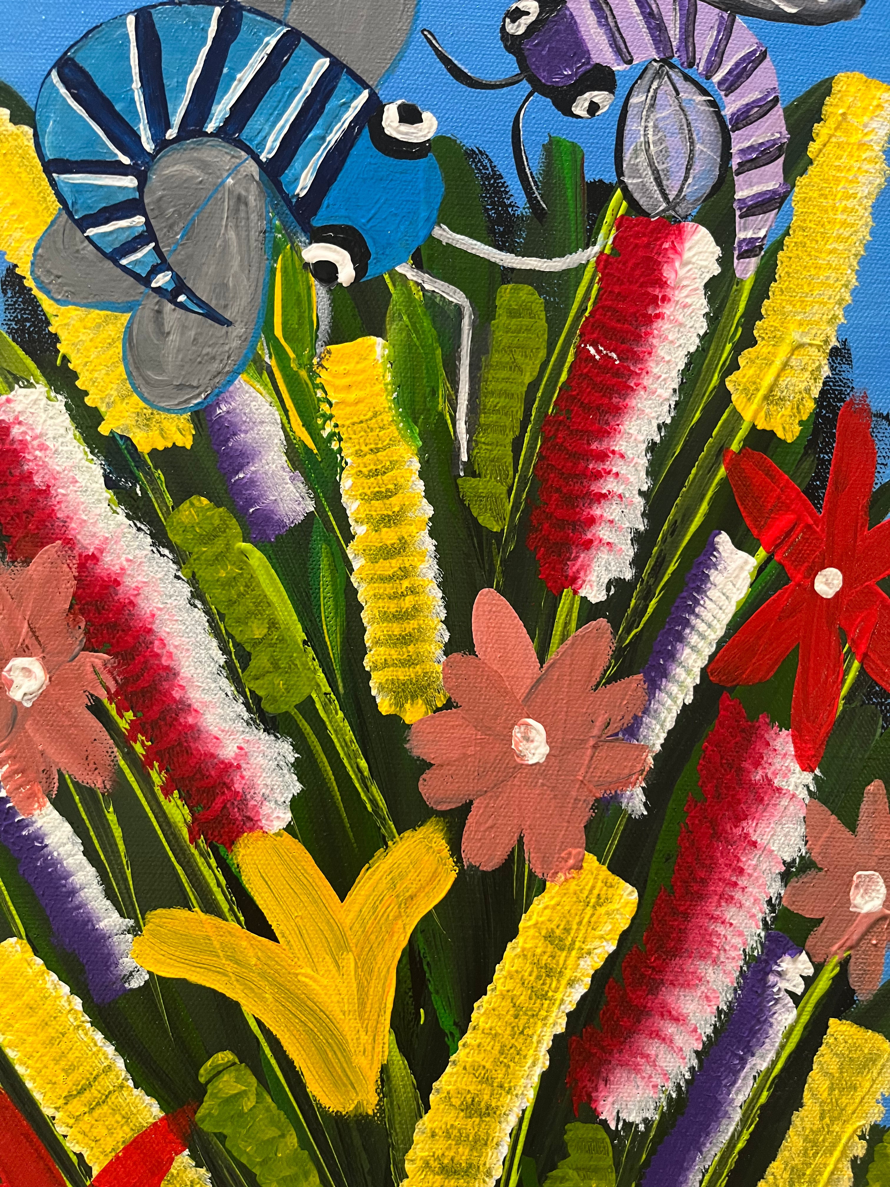 Dragonflies and Flowers