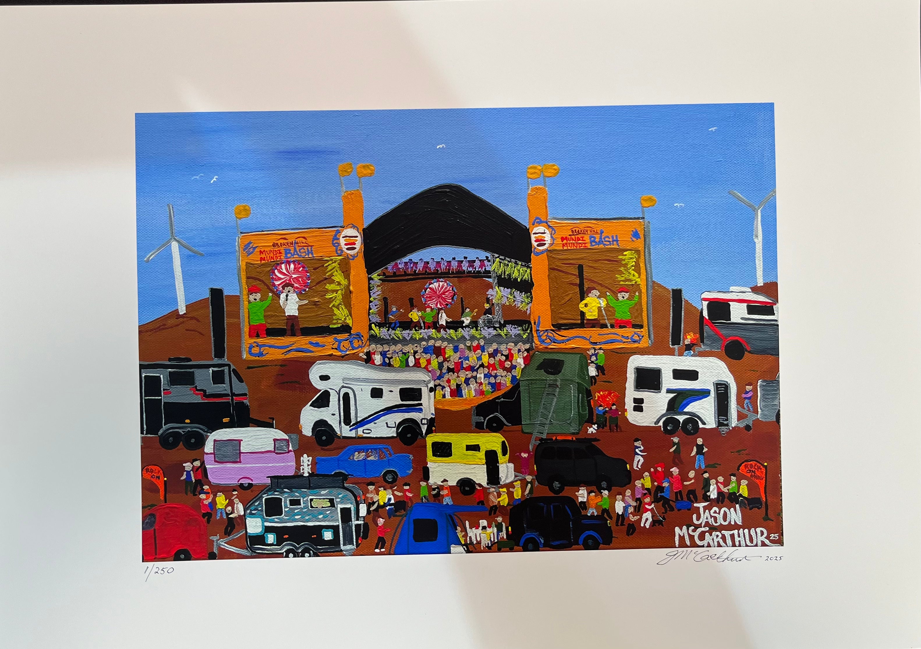 Travelling to Mundi Mundi Limited Edition Print